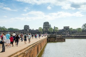 cambodge angkor touristes