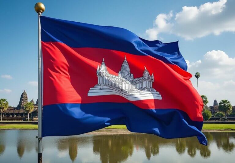 Angkor Wat sur le drapeau du Cambodge : Histoire et symbolique