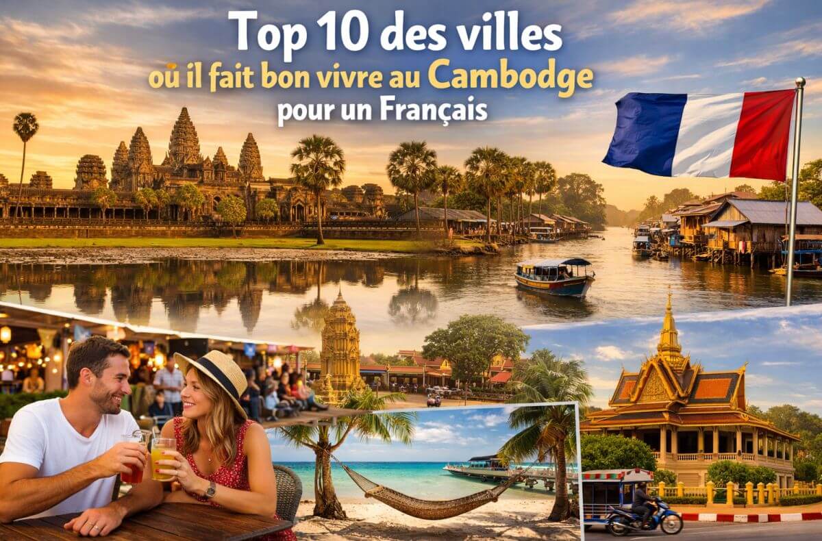 Top 10 des villes où il fait bon vivre au Cambodge pour un français